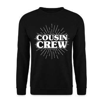 Cousin Crew - Unisex Pullover - Schwarz - Vorne - Alina (178cm) & Michal (187cm)