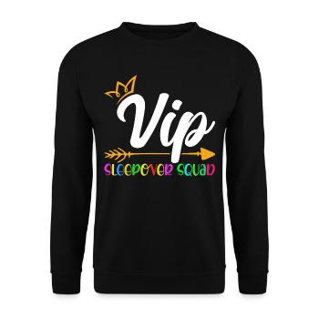 Escouade VIP Sleepover - Sweat-shirt Unisexe - noir - Devant - Alina (178cm) & Michal (187cm)