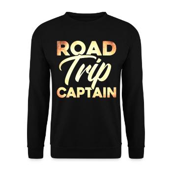 Capitaine de road trip - Sweat-shirt Unisexe - noir - Devant - Alina (178cm) & Michal (187cm)