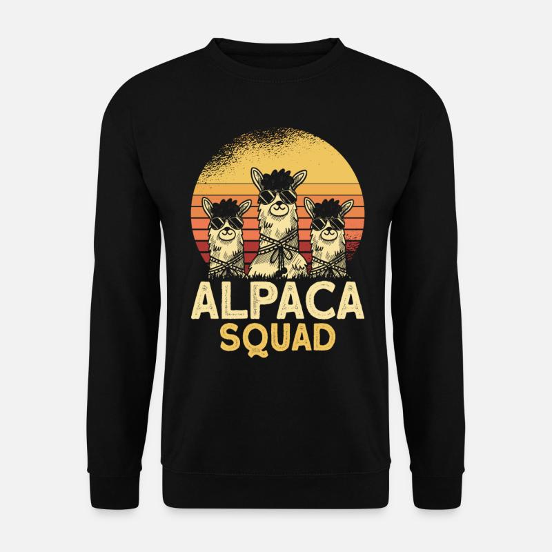 Alpace Squad Sunglasses - Unisex Sweatshirt - black