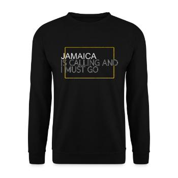 Jamaika Spruch - Unisex Pullover - Schwarz - Vorne - Alina (178cm) & Michal (187cm)