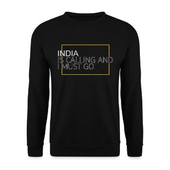 Citation Inde - Sweat-shirt Unisexe - noir - Devant - Alina (178cm) & Michal (187cm)