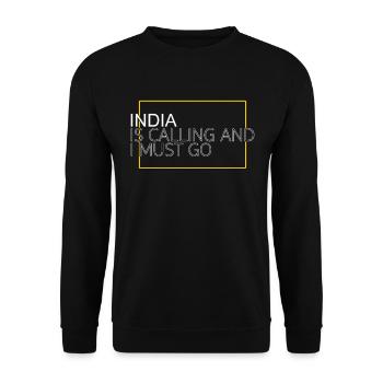 Citation Inde - Sweat-shirt Unisexe - noir - Devant - Alina (178cm) & Michal (187cm)