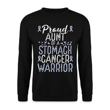 Stomach Cancer Awareness Movement for Aunt Ribbon - Unisex Pullover - Schwarz - Vorne - Alina (178cm) & Michal (187cm)