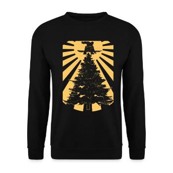 Winter Sports Snowboarding Mountain Snowboarder - Unisex Pullover - Schwarz - Vorne - Alina (178cm) & Michal (187cm)