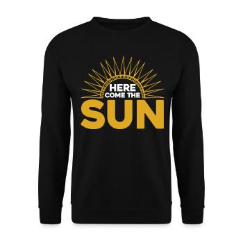 Here Come The Sun - Unisex Pullover - Schwarz - Vorne - Alina (178cm) & Michal (187cm)