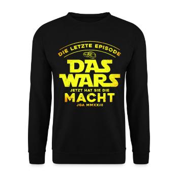 Das Wars Jetzt Hat sie die Macht - Unisex Pullover - Schwarz - Vorne - Alina (178cm) & Michal (187cm)