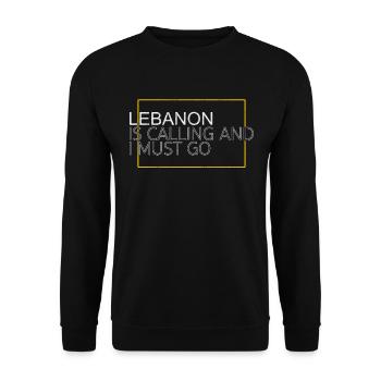 Citation Liban - Sweat-shirt Unisexe - noir - Devant - Alina (178cm) & Michal (187cm)