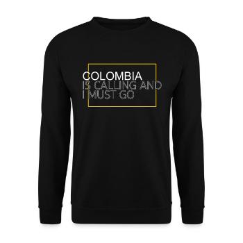 Colombia quote - Unisex Sweatshirt - black - Front - Alina (178cm) & Michal (187cm)