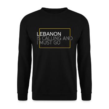 Citation Liban - Sweat-shirt Unisexe - noir - Devant - Alina (178cm) & Michal (187cm)