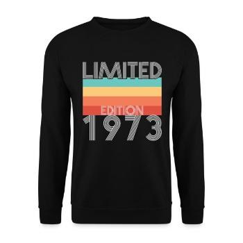 Limited Edition Retro 1973 - Unisex Sweatshirt - black - Front - Alina (178cm) & Michal (187cm)