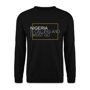 Nigéria Dicton - Sweat-shirt Unisexe - noir - Devant - Alina (178cm) & Michal (187cm)