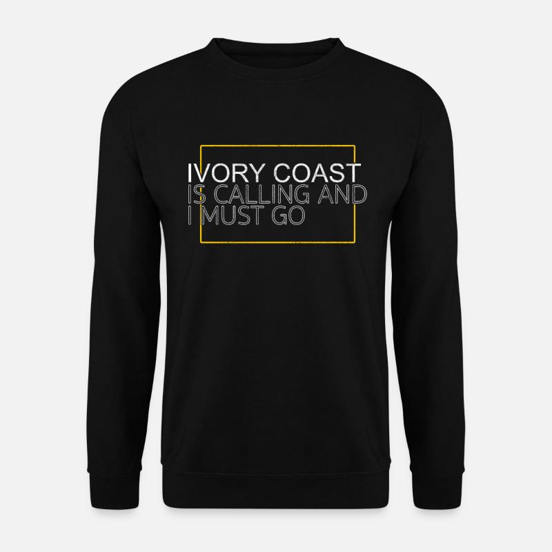 Elfenbeinküste Spruch - Unisex Pullover - Schwarz
