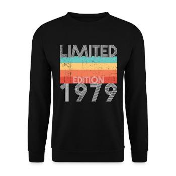 Limited Edition Retro 1979 - Unisex Sweatshirt - black - Front - Alina (178cm) & Michal (187cm)