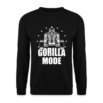 Gorilla Mode Monkey Whisperer Animal Zookeeper - Unisex Pullover - Schwarz - Vorne - Alina (178cm) & Michal (187cm)