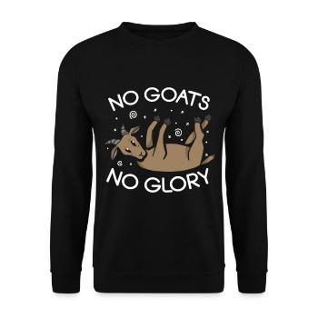 Pas de chèvres, pas de gloire Éleveur de chèvres d’élevage de chèvres - Sweat-shirt Unisexe - noir - Devant - Alina (178cm) & Michal (187cm)