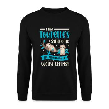 Ich Habe Eine - Unisex Pullover - Schwarz - Vorne - Alina (178cm) & Michal (187cm)