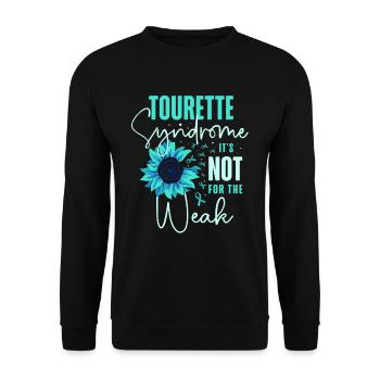 Tourette-syndrom Es Ist Nichts Für Schwache - Unisex Pullover - Schwarz - Vorne - Alina (178cm) & Michal (187cm)
