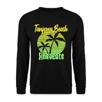 Tanjong Beach Singapore - Unisex Pullover - Schwarz - Vorne - Alina (178cm) & Michal (187cm)