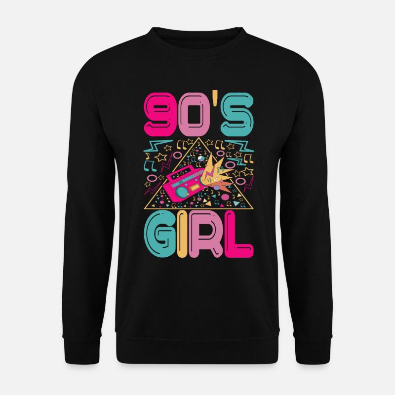 90s 90s 90s Party - Unisex Sweatshirt - black