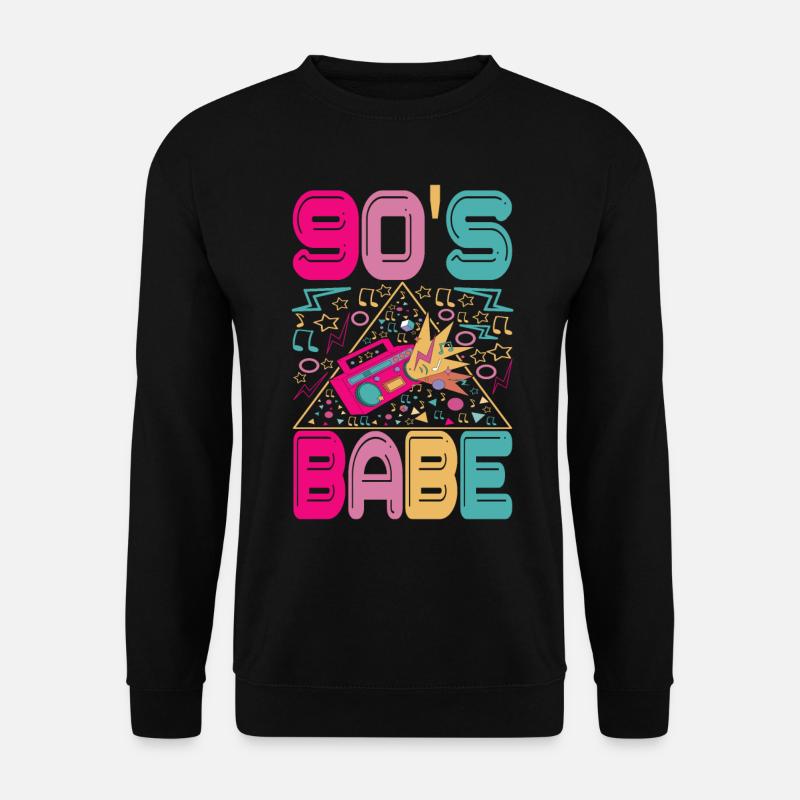 90s 90s 90s Party - Unisex Sweatshirt - black