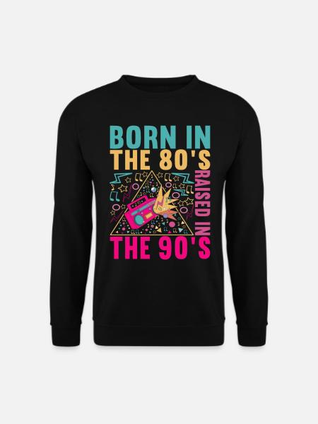 90s 90s 90s Party - Unisex Sweatshirt - black