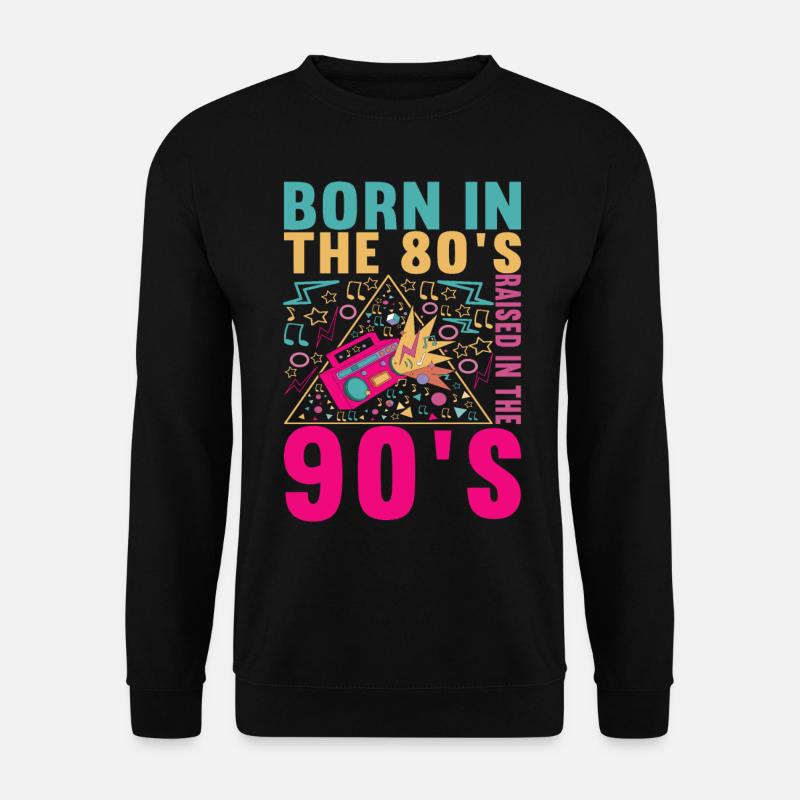 90s 90s 90s Party - Unisex Sweatshirt - black
