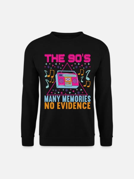 90er Jahre 90s 90er Party - Unisex Pullover - Schwarz