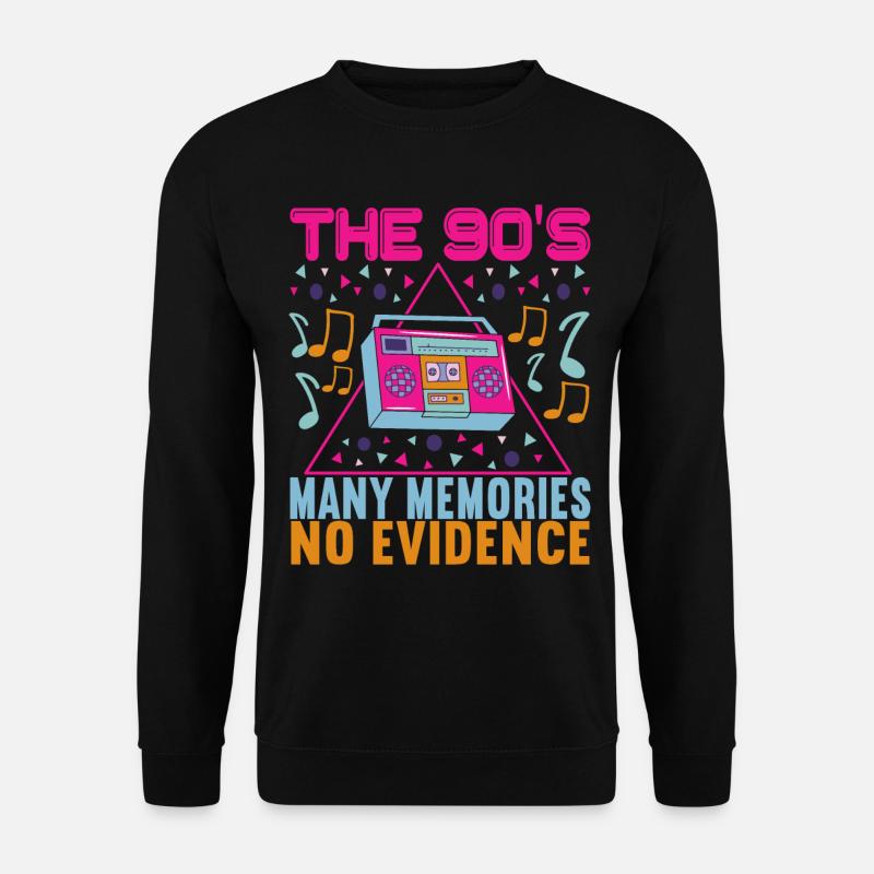 90s 90s 90s Party - Unisex Sweatshirt - black