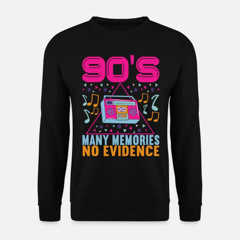 90er Jahre 90s 90er Party - Unisex Pullover - Schwarz