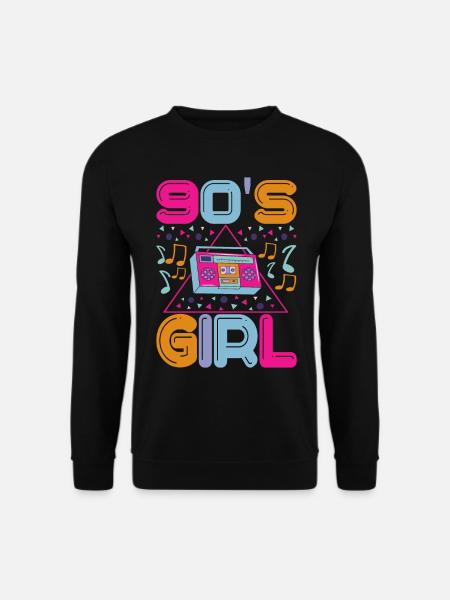 90s 90s 90s Party - Unisex Sweatshirt - black