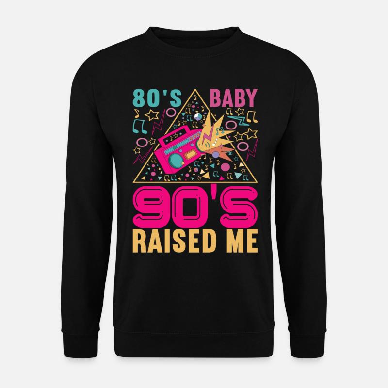 90s 90s 90s Party - Unisex Sweatshirt - black