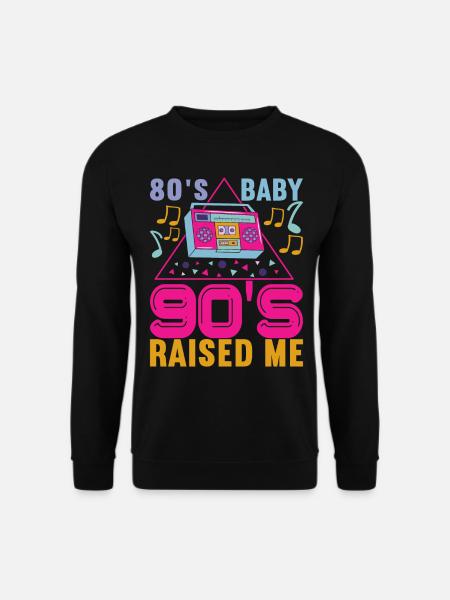 90er Jahre 90s 90er Party - Unisex Pullover - Schwarz