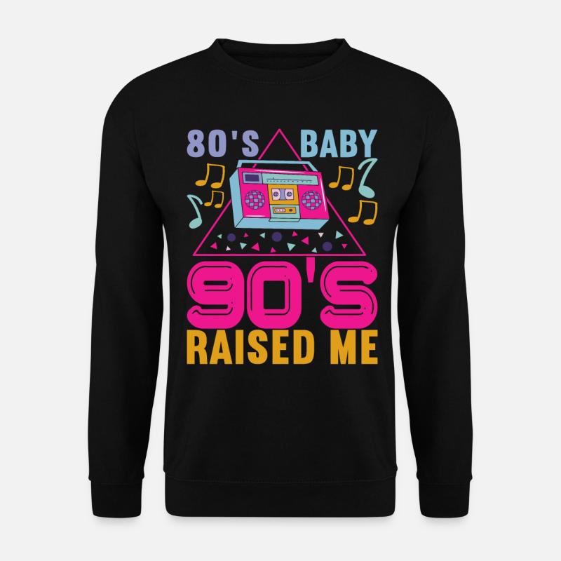 90s 90s 90s Party - Unisex Sweatshirt - black