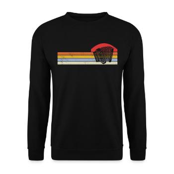 Accordion Musician - Unisex Sweatshirt - black - Front - Alina (178cm) & Michal (187cm)
