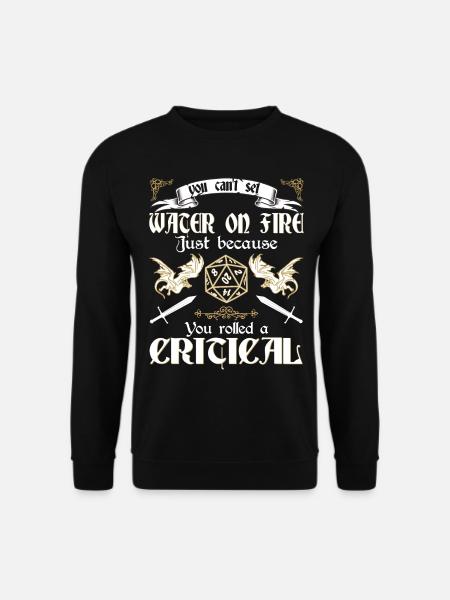 RPG-RPG-Tabletop-Rollenspiele Gamer-Rollenspiel - Unisex Pullover - Schwarz