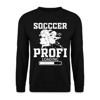 Soccer Profi Loading - Soccer Player Soccer Profi - Unisex Sweatshirt - black - Front - Alina (178cm) & Michal (187cm)