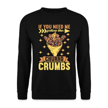 Churros - Sweat-shirt Unisexe - noir - Devant - Alina (178cm) & Michal (187cm)