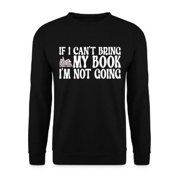 Lire des livres Rat de bibliothèque - Sweat-shirt Unisexe - noir - Devant - Alina (178cm) & Michal (187cm)