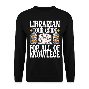 Bibliothèque de rats de bibliothèque de livres de lecture - Sweat-shirt Unisexe - noir - Devant - Alina (178cm) & Michal (187cm)