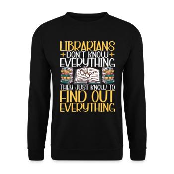 Bibliothèque de rats de bibliothèque de livres de lecture - Sweat-shirt Unisexe - noir - Devant - Alina (178cm) & Michal (187cm)