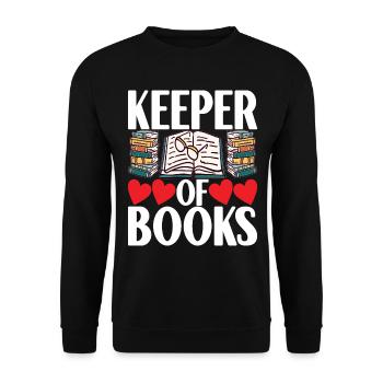 Bibliothèque de rats de bibliothèque de livres de lecture - Sweat-shirt Unisexe - noir - Devant - Alina (178cm) & Michal (187cm)