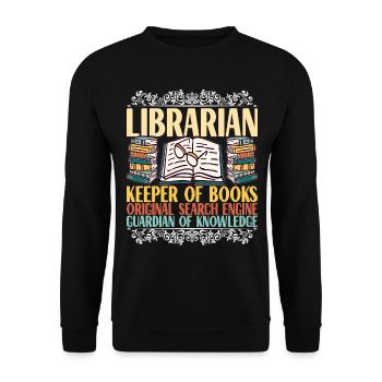 Bibliothèque de rats de bibliothèque de livres de lecture - Sweat-shirt Unisexe - noir - Devant - Alina (178cm) & Michal (187cm)