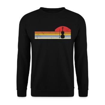 Violine Geige Musiker - Unisex Pullover - Schwarz - Vorne - Alina (178cm) & Michal (187cm)