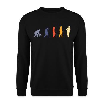 Violine Geige Musiker - Unisex Pullover - Schwarz - Vorne - Alina (178cm) & Michal (187cm)