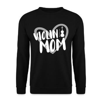 Violon Musicien - Sweat-shirt Unisexe - noir - Devant - Alina (178cm) & Michal (187cm)