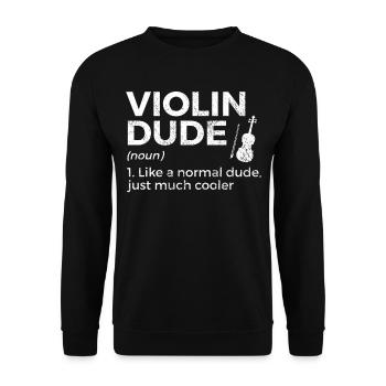 Violon Musicien - Sweat-shirt Unisexe - noir - Devant - Alina (178cm) & Michal (187cm)