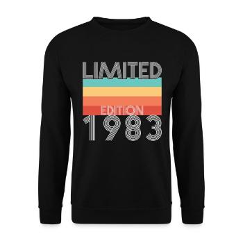 Limited Edition Retro 1983 - Unisex Sweatshirt - black - Front - Alina (178cm) & Michal (187cm)