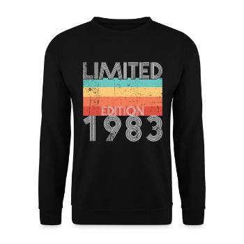 Limited Edition Retro 1983 - Unisex Pullover - Schwarz - Vorne - Alina (178cm) & Michal (187cm)