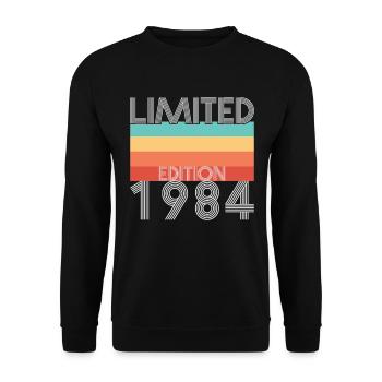 Limited Edition Retro 1984 - Unisex Pullover - Schwarz - Vorne - Alina (178cm) & Michal (187cm)